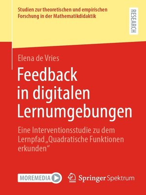 cover image of Feedback in digitalen Lernumgebungen